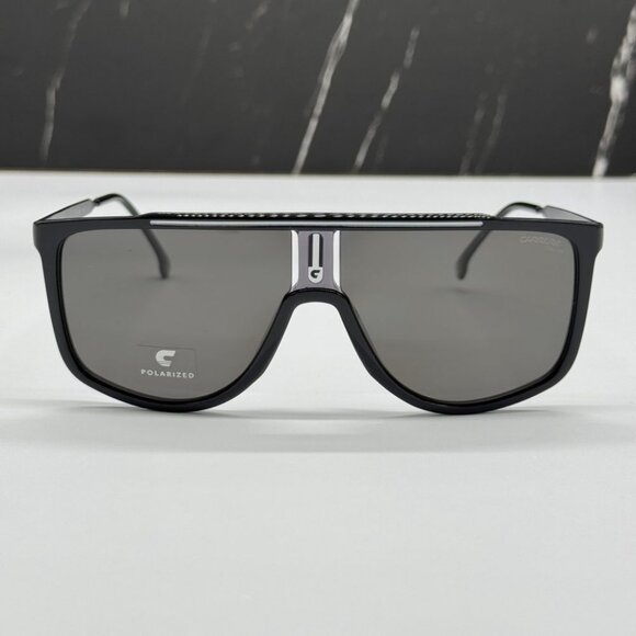 NEW CARRERA 1056/S 08A SUNGLASSES MEN AVIATOR BLACK EYEWEAR - Picture 2 of 8